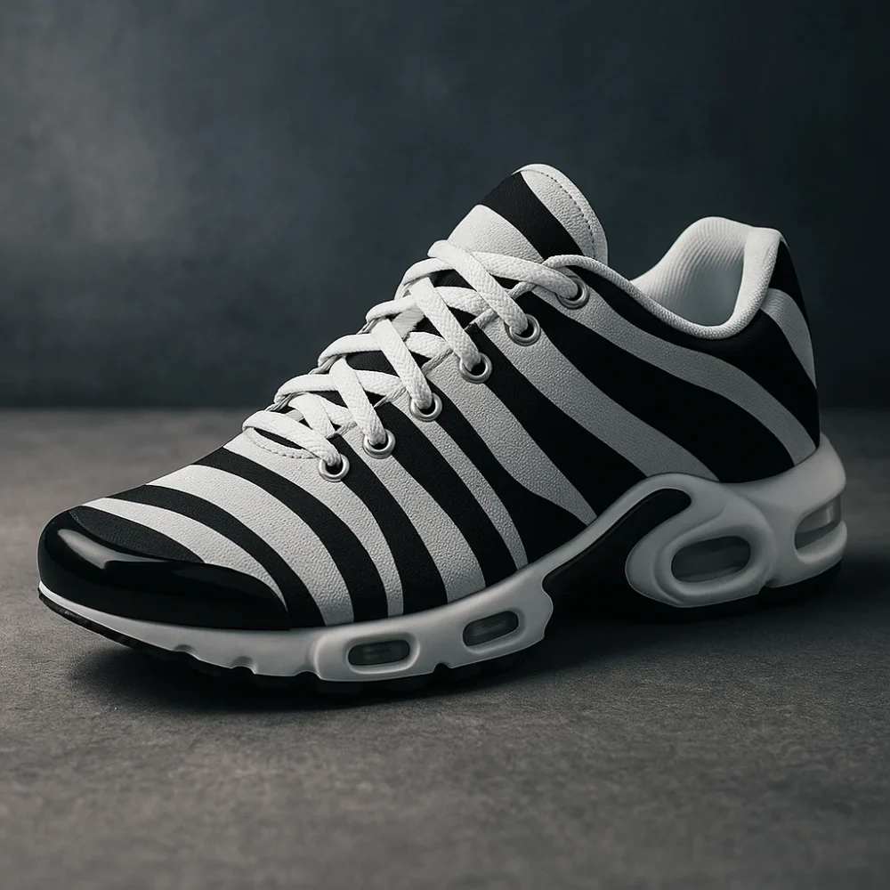 Zebra Surge Air Sneakers – Striped Style, Unleashed Energy