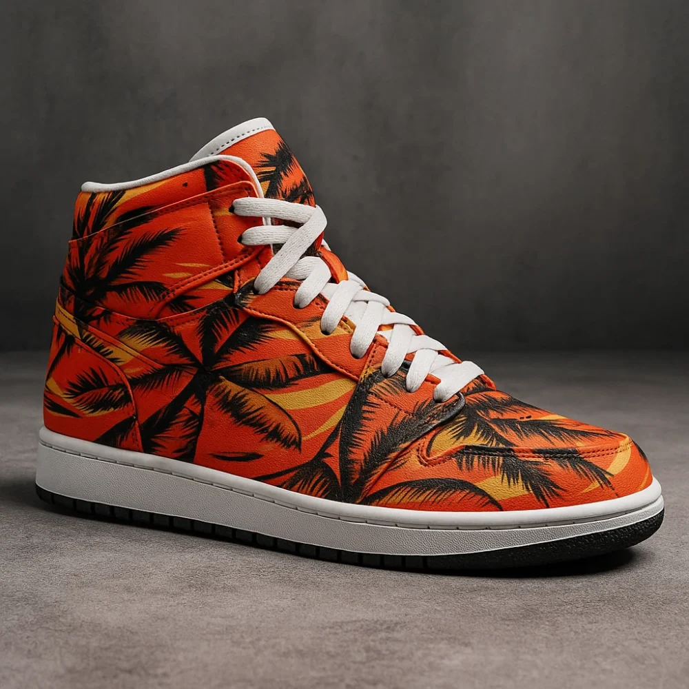 Tropic Blaze High-Top Sneakers – Feel the Sunset, Burn the Streets