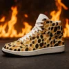 Desert Panther High-Top Sneakers – Rugged Power, Refined Style